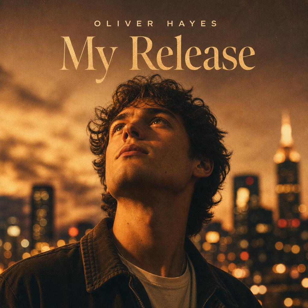 AI-generated album cover art for the single My Release by Oliver Hayes